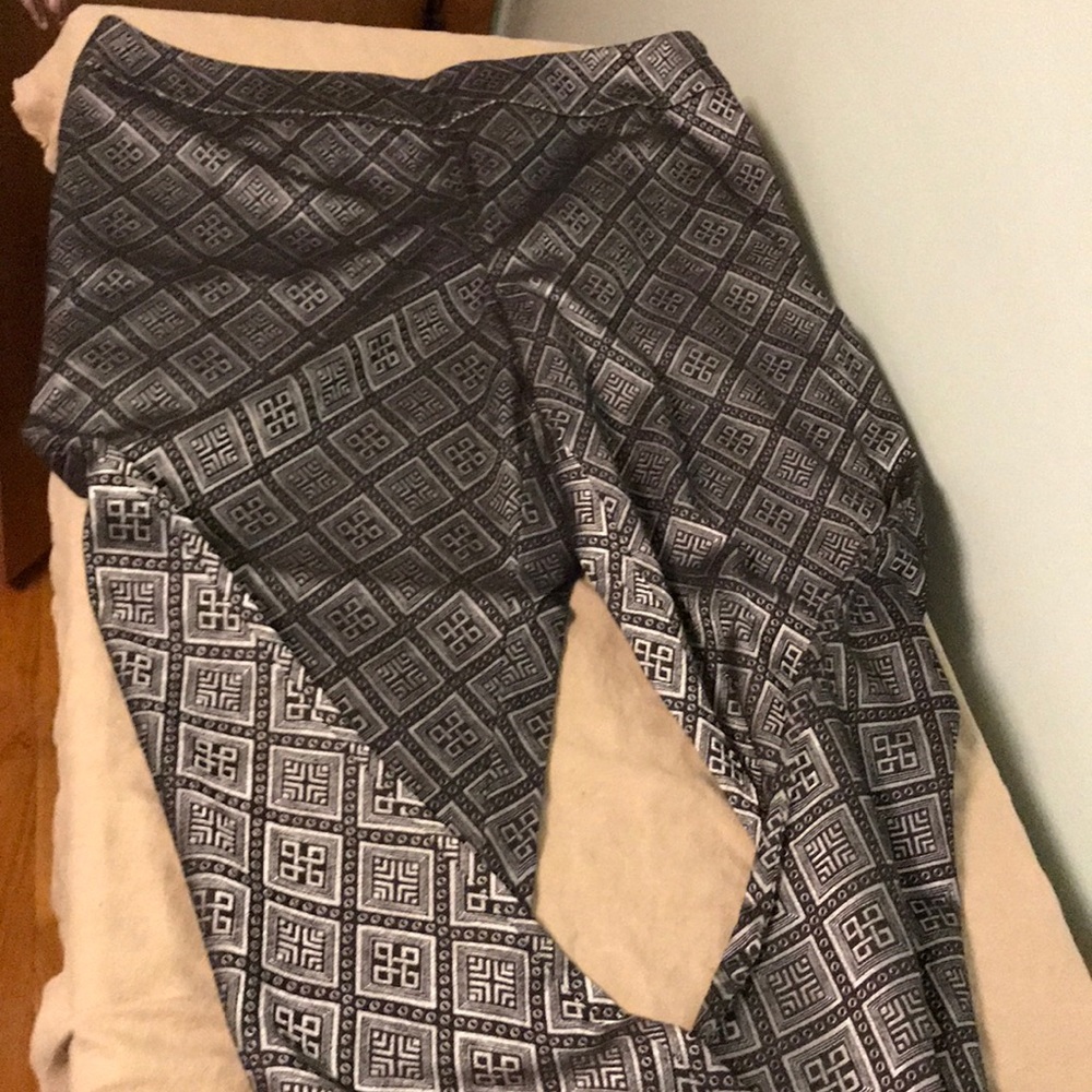 Fancy schmancy tapestry trousers.